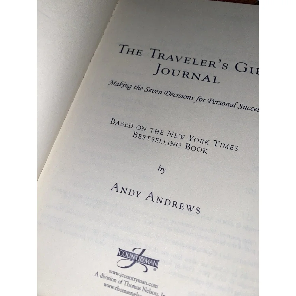 The Traveler's Gift + Journal by Andy Andrews HC Lot Self Help Personal‎ Success